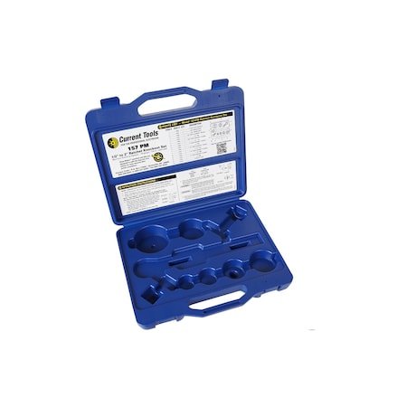 Current Tools Carrying Case for 1/2" to 2" Ratchet Knock-Out Set 157-PC